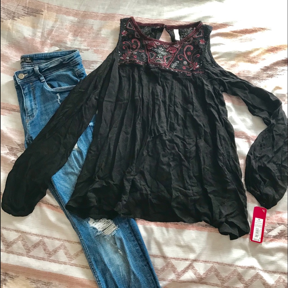 New With Tags Open Shoulder Top